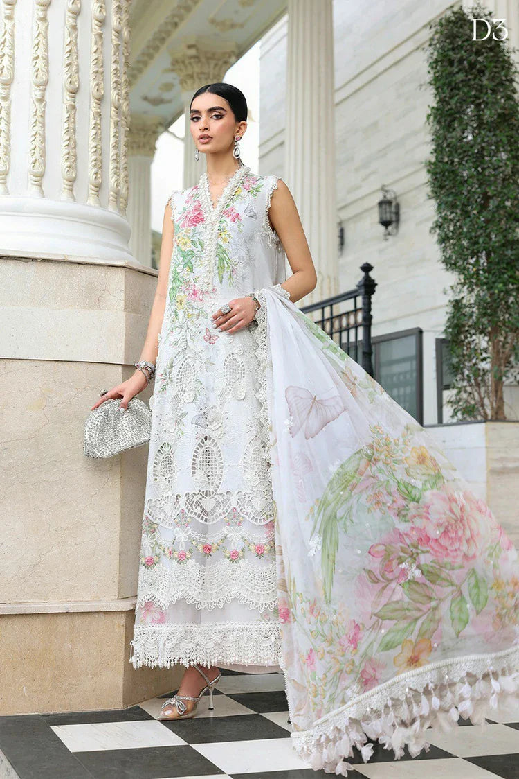 white christmas dresses Maria B - Luxury Lawn Eid 2 - Design 03