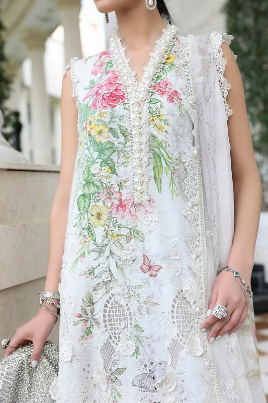 Picture of Maria B - Luxury Lawn Eid 2 - Design 03 - Unstitched - Available at Raja Sahib