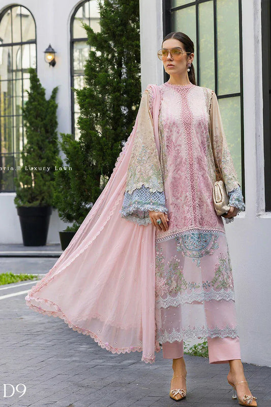 Picture of Maria B - Luxury Lawn Eid 2 - Design 09 - Unstitched - Available at Raja Sahib