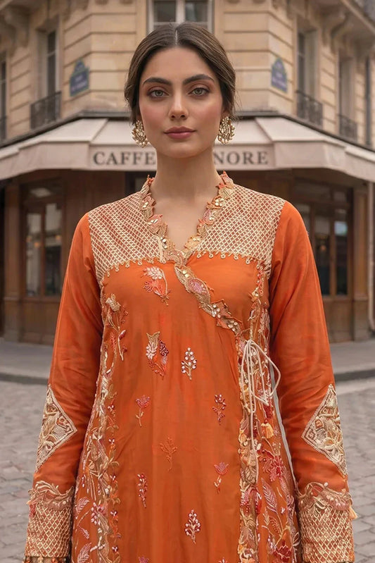 Picture of Asifa & Nabeel - Summer Lawn Soiree - Coral Fusion (SL26-06) - Unstitched - Available at Raja Sahib