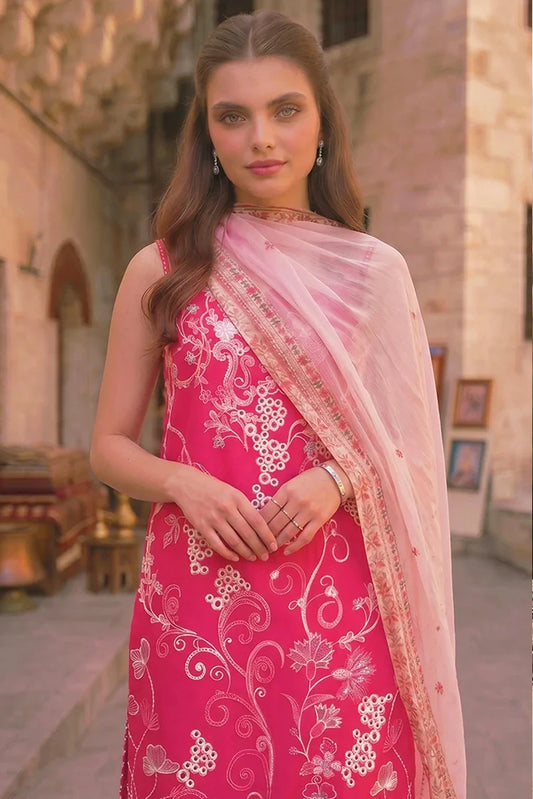Picture of Asifa & Nabeel - Summer Lawn Soiree - Fuchsia Allure (SL26-09) - Unstitched - Available at Raja Sahib