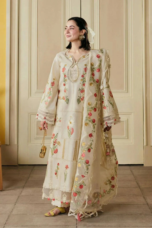 Picture of Maryam Hussain - Luxury Lawn Vol 2 - 01-Hala - Unstitched - Available at Raja Sahib