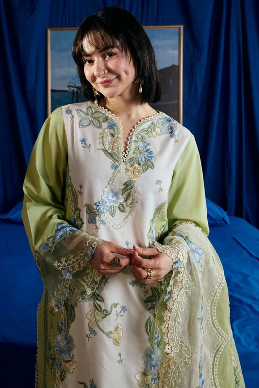 Picture of Maryam Hussain - Luxury Lawn Vol 2 - 09-Dimple - Unstitched - Available at Raja Sahib