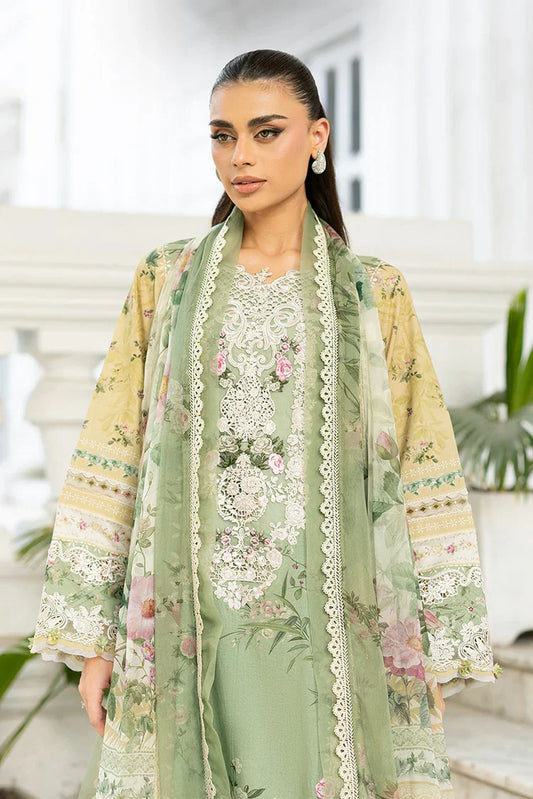 Elaf - Signature Embroidered Lawn Collection Vol 2 - ESG-1A ELARA - Unstitched