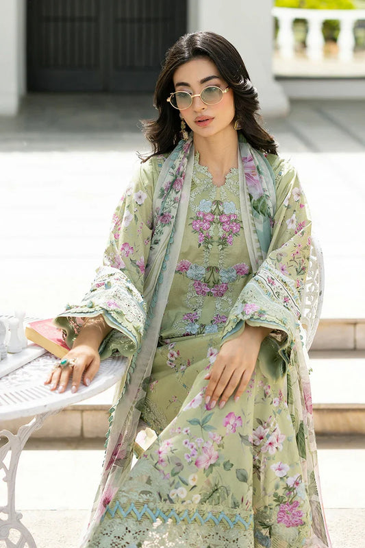 Elaf - Signature Embroidered Lawn Collection Vol 2 - ESG-6A JADE - Unstitched