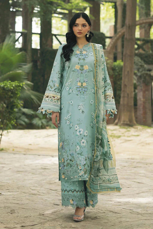 Elaf - Signature Embroidered Lawn Collection Vol 2 - ESG-6B ZARIA - Unstitched