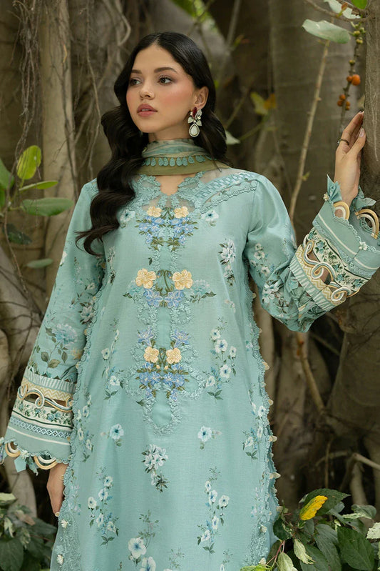 Elaf - Signature Embroidered Lawn Collection Vol 2 - ESG-6B ZARIA - Unstitched