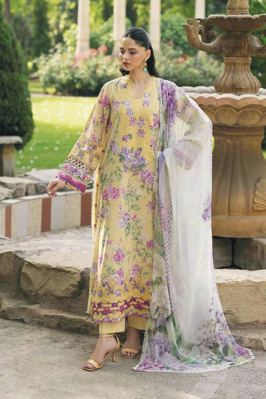 Elaf - Signature Embroidered Lawn Collection Vol 2 - ESG-7A STELLA - Unstitched