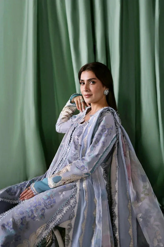 Afrozeh - A Lawn Luxury Edit - 1248-CHLORIS - Unstitched