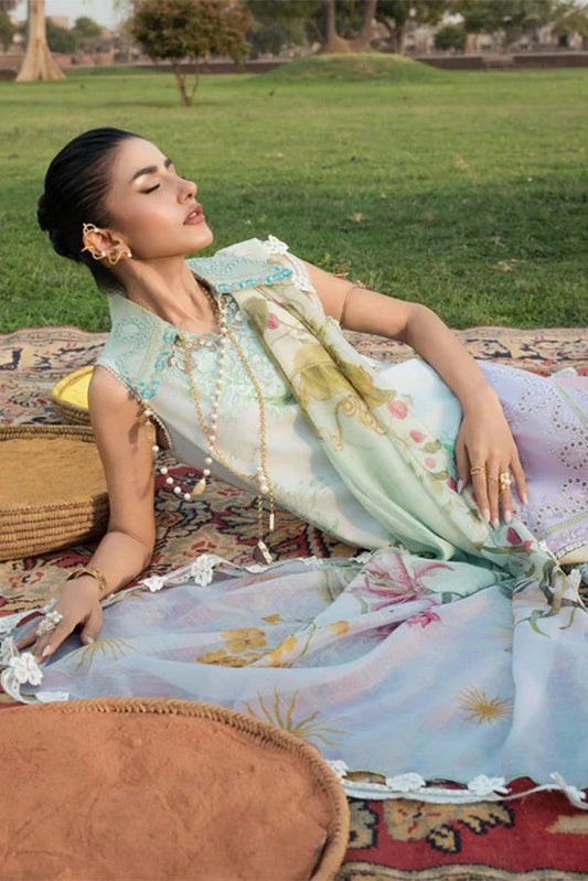 Picture of Saira Shakira - Bloom Luxury Lawn Collection - AVA-01A - Unstitched - Available at Raja Sahib