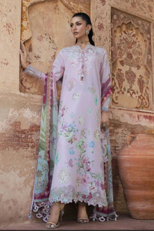 Saira Shakira - Bloom Luxury Lawn Collection - MAELLE-06A - Unstitched