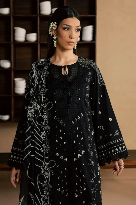Picture of Nureh - Koyal Monochrome Lawn Collection - NE-268 - Unstitched - Available at Raja Sahib