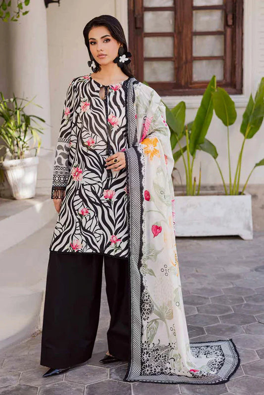 Nureh - Rania Printed Lawn Collection - NR-08 - Unstitched