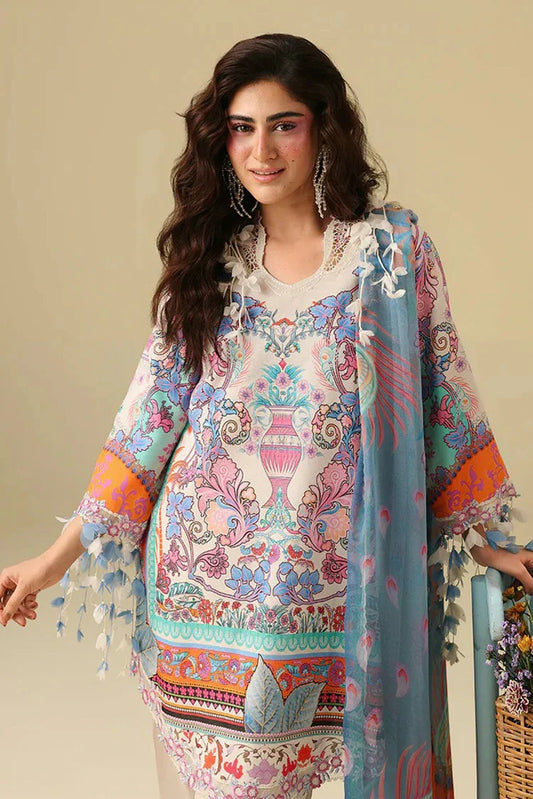 Mushq - Soleil Hemline Prints - 05-Eden Whisper - Unstitched