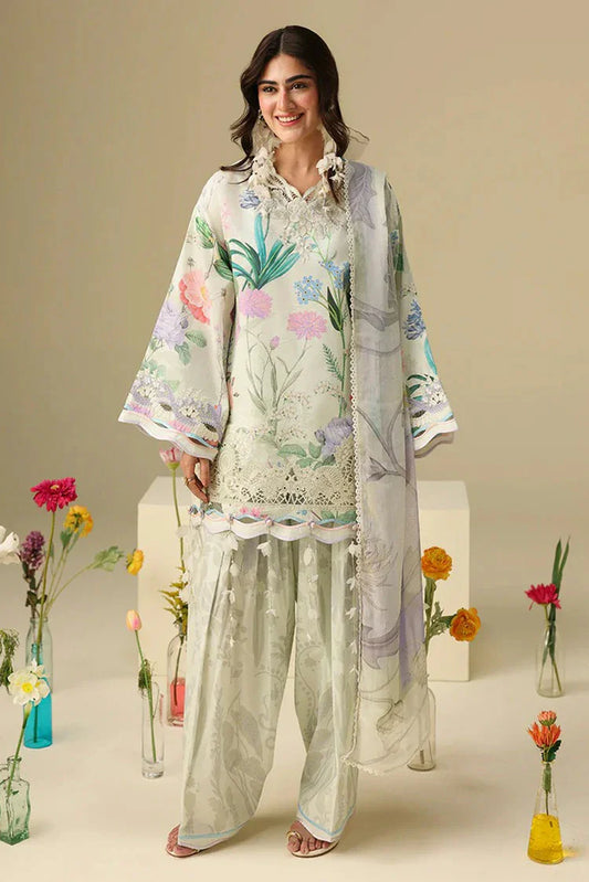 Mushq - Soleil Hemline Prints - 06-Vanilla Lush - Unstitched