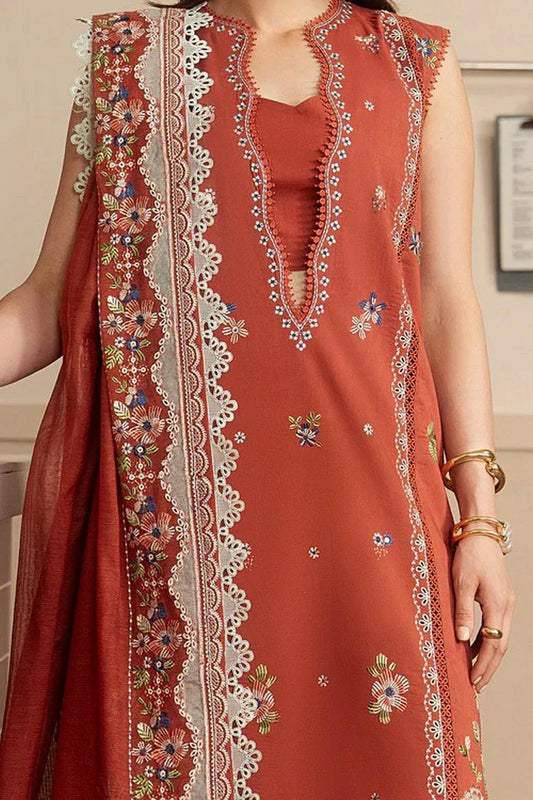 Ayzel - Brewed Luxury Lawn - 1262-Toffee - Unstitched
