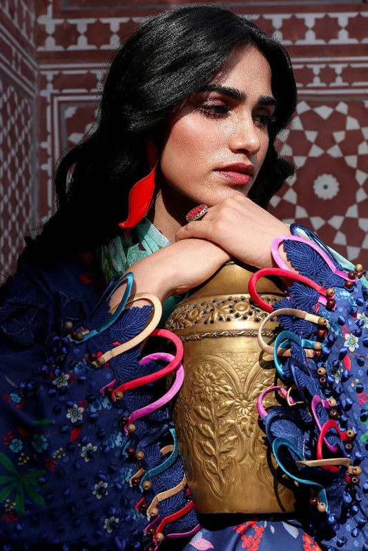 Picture of Republic Womenswear - Neoma Summer Prints Vol 2 - SP-07 Neelam - Unstitched - Available at Raja Sahib