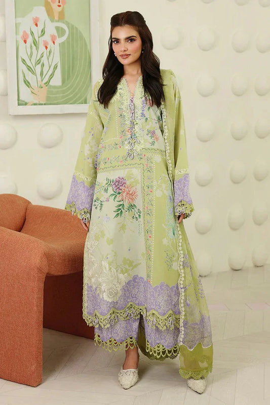Roheenaz - Petals In Prints - 07-Sage Botanica - Unstitched