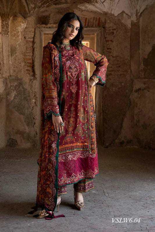 Picture of Charizma - Vasal Luxury Chiffon Collection Vol 1 - VSLW6-04 - Unstitched - Available at Raja Sahib