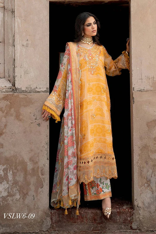 Picture of Charizma - Vasal Luxury Chiffon Collection Vol 1 - VSLW6-09 - Unstitched - Available at Raja Sahib