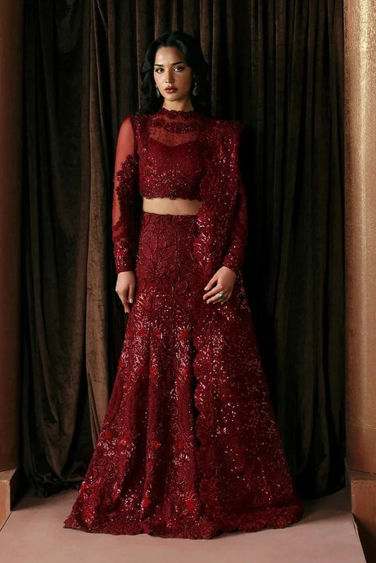 Afrozeh - La Fushia Festive - FWU-0078-Lover - Unstitched