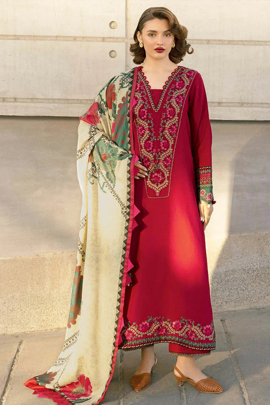 Picture of Charizma - Poshima Embroidered Peach Leather Collection Vol 4 - PSW5-24 - Unstitched - Available at Raja Sahib