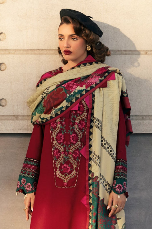 Picture of Charizma - Poshima Embroidered Peach Leather Collection Vol 4 - PSW5-24 - Unstitched - Available at Raja Sahib