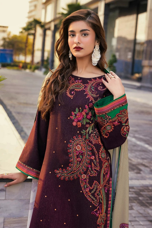 Picture of Charizma - Poshima Embroidered Peach Leather Collection Vol 4 - PSW5-27 - Unstitched - Available at Raja Sahib