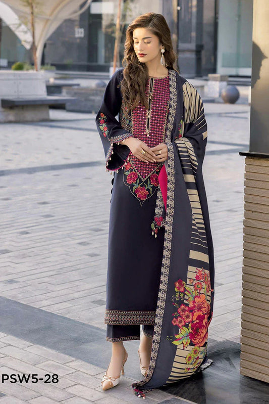 Picture of Charizma - Poshima Embroidered Peach Leather Collection Vol 4 - PSW5-28 - Unstitched - Available at Raja Sahib