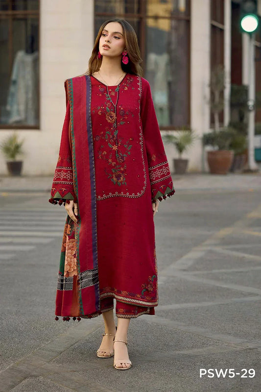 Picture of Charizma - Poshima Embroidered Peach Leather Collection Vol 4 - PSW5-29 - Unstitched - Available at Raja Sahib