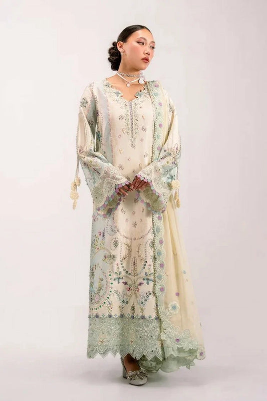 Qalamkar - Luxe Silk - QSL-01 AZURE - Unstitched