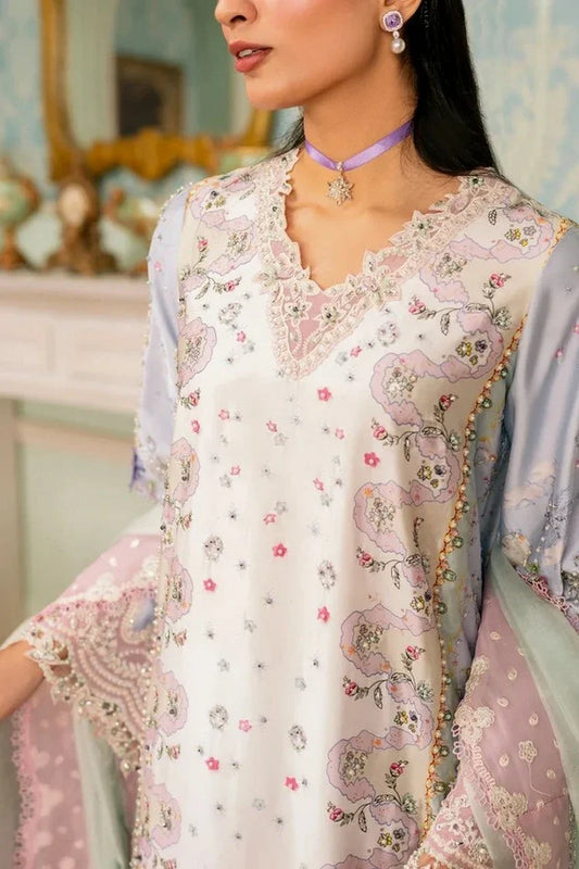 Qalamkar - Luxe Silk - QSL-05 AKARI - Unstitched