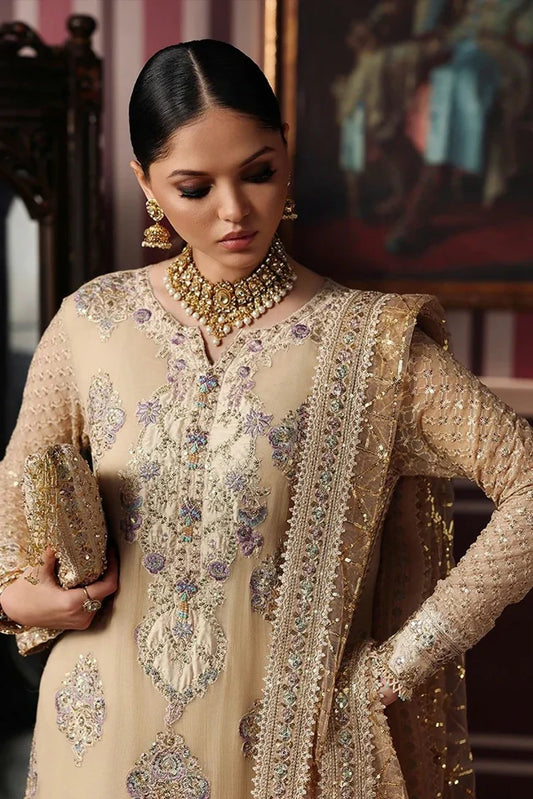 Picture of Roheenaz - Royale Eternal Chiffon Edit - 04-Empress Glow - Unstitched - Available at Raja Sahib