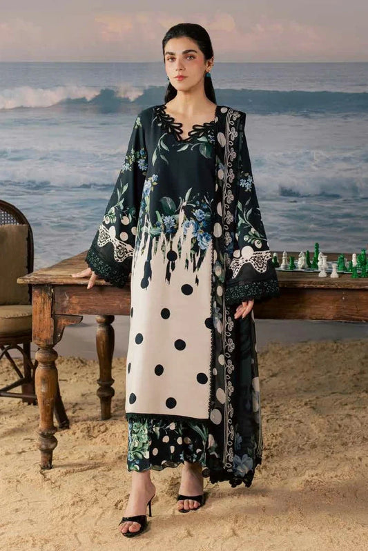 Nureh - Daily Delights Embroidered And Printed Viscose Slub Collection Vol 3 - DD-39 - Unstitched