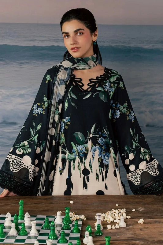 Nureh - Daily Delights Embroidered And Printed Viscose Slub Collection Vol 3 - DD-39 - Unstitched