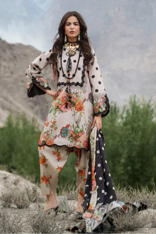 Charizma - C Prints Printed Linen Collection Vol 1 - CPW6-07 - Unstitched