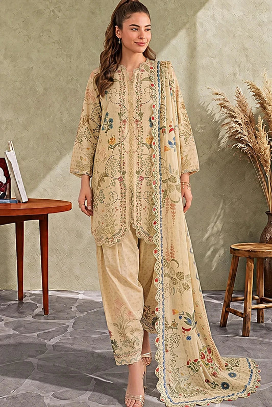 Asifa & Nabeel - Cambric Printed - Seham (CU26-07) - Unstitched