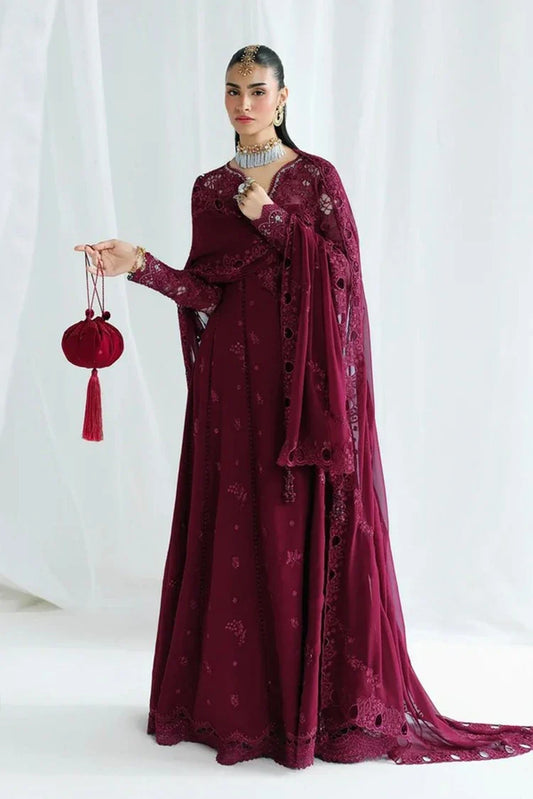 Picture of Qalamkar - Chiffon - QCC-03 WAFA - Unstitched - Available at Raja Sahib