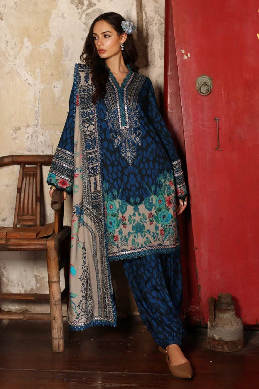 Charizma - Aniiq Embroidered Printed Linen Collection Vol 1 - ANW7-09 - Unstitched