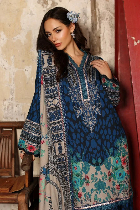 Charizma - Aniiq Embroidered Printed Linen Collection Vol 1 - ANW7-09 - Unstitched