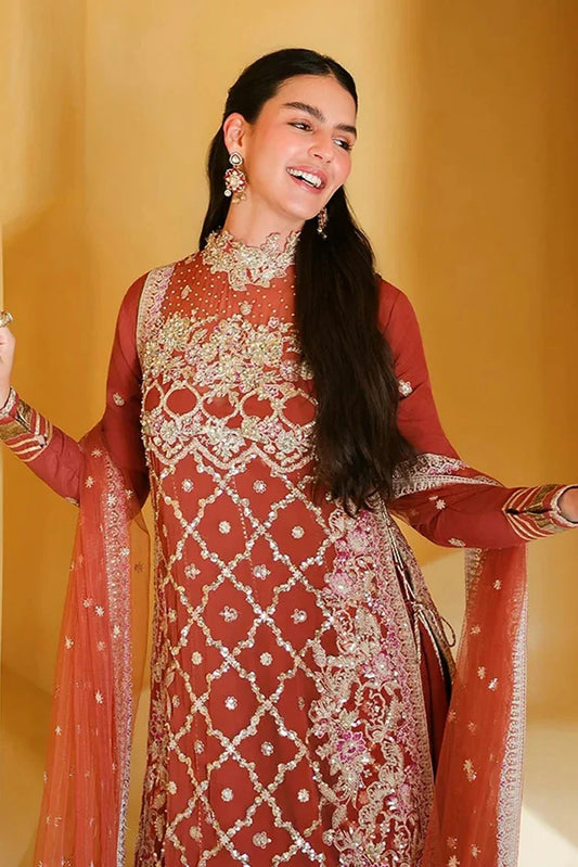 Mushq - Bachelorette Chronicles Chiffon Collection - 03-Rose Romance - Unstitched