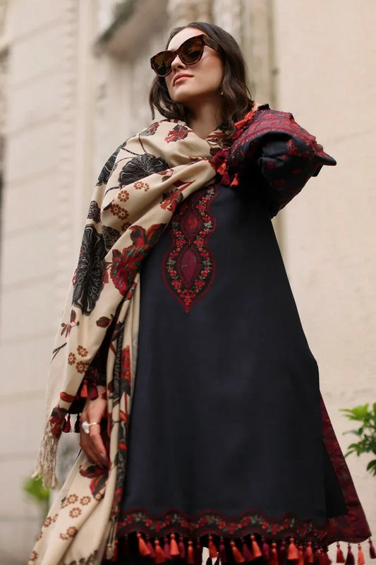 Picture of Charizma - Poshima Embroidered Peach Leather Collection Vol 1 - PSW6-01 - Unstitched - Available at Raja Sahib