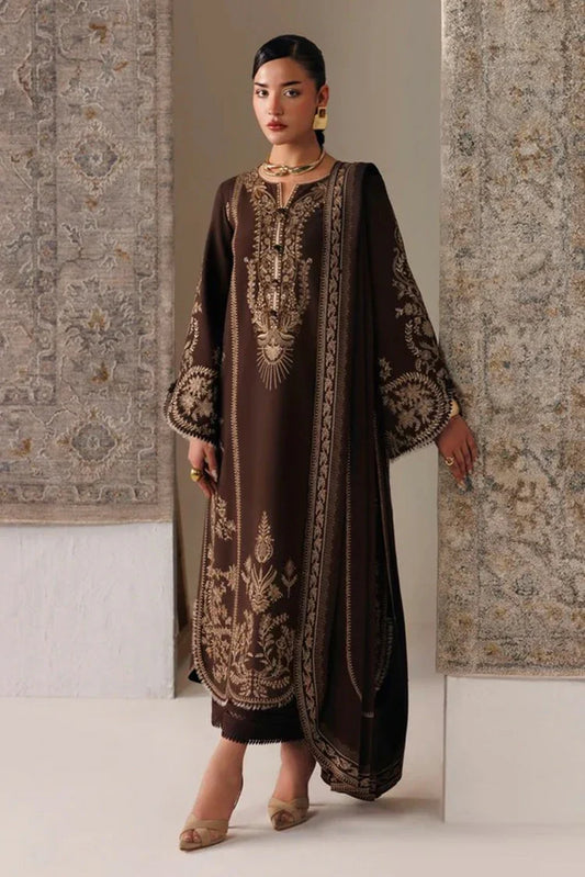 Qalamkar - Qline Linen Collection - QLW-04 SHAHEEN - Unstitched