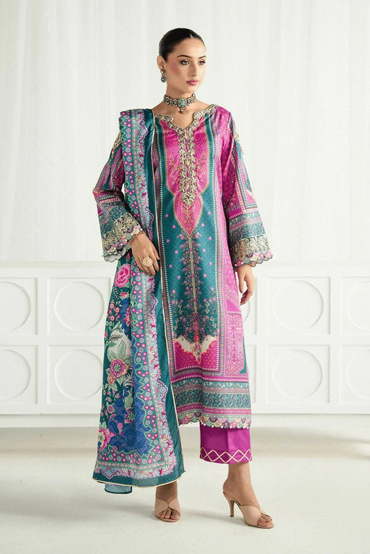 Gulaal - Aira Printed Silk - GS-11-Zeal - Unstitched