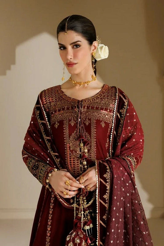 Jazmin - Chandni Luxury Velvet Formals - CVF26-D10 - Unstitched