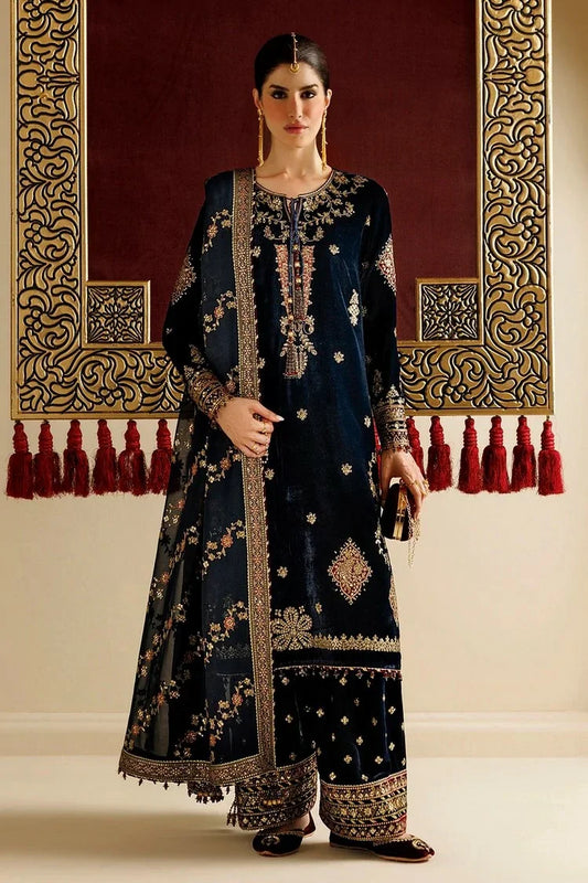 Jazmin - Chandni Luxury Velvet Formals - CVF26-D11 - Unstitched
