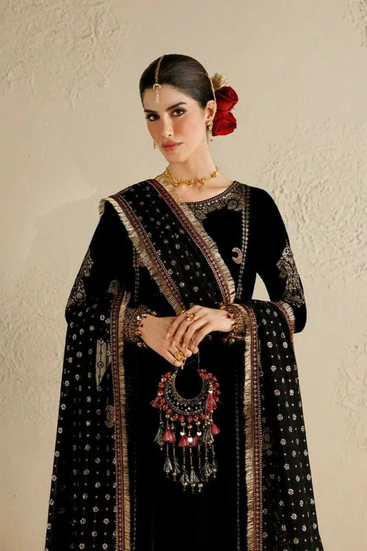 Jazmin - Chandni Luxury Velvet Formals - CVF26-D01 - Unstitched