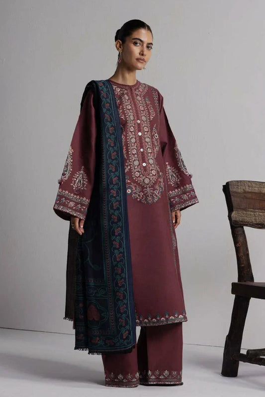 Zara Shahjahan - Coco Winter Unstitched - SARD-1A - Unstitched