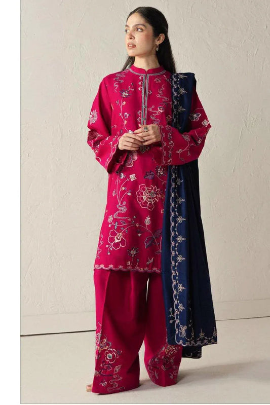 Zara Shahjahan - Coco Winter Unstitched - NAIRANG-8B - Unstitched