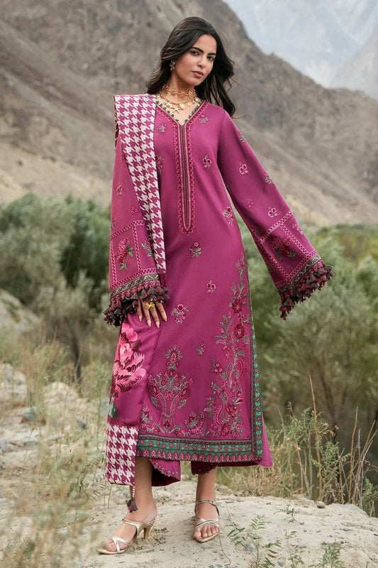 Charizma - Poshima Embroidered Peach Leather Collection Vol 2 - PSW6-13 - Unstitched